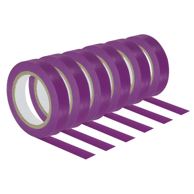 Unique Bargains 32.8Ft Tennis Racket Badminton Racquet Grip Finishing Tapes, Purple 6 Pack