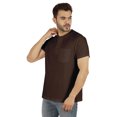 thumbnail image 2 of Inkmeso Solid Henley T-Shirt For Mens Cotton Short Sleeve Tee Shirts Pocket Shirt, 2 of 7