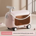 thumbnail image 3 of Kids Ride On Luggage, Kids Rideable Suitcase 90 Degree Folding Pedal for Travel, 3 of 7