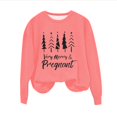thumbnail image 4 of EGNMCR Chandail en Molleton de Noël Col Rond Imprimé Ample Manches Longues Sans Capuche, 4 of 4