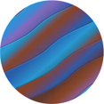 thumbnail image 1 of Ahgly Company Tapis d'Intérieur Lavable en Machine Carré Transitionnel DodgerBlue, 3 Pieds Carré, 1 of 7