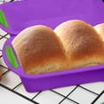 thumbnail image 4 of Non-stick Silicone Bread And Loaf Pan For Bread Quiche Meatloaf Lasagna 11.4 X 5.3 Inches 1 Pack, 4 of 6