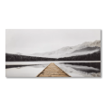thumbnail image 1 of Bouclair Natural Dock with Mountain View Printed Canvas 30 X 60 in (76.2 X 152.4 cm), 1 of 4