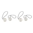 thumbnail image 3 of yingyy 1/2/3/5 2pcs Rideau Tieback Ronde Polyester Remplacement Simple Style Ménage Cuisine Parasol Drapé Fixation Fixation Lumière Argent 2PCS, 3 of 6