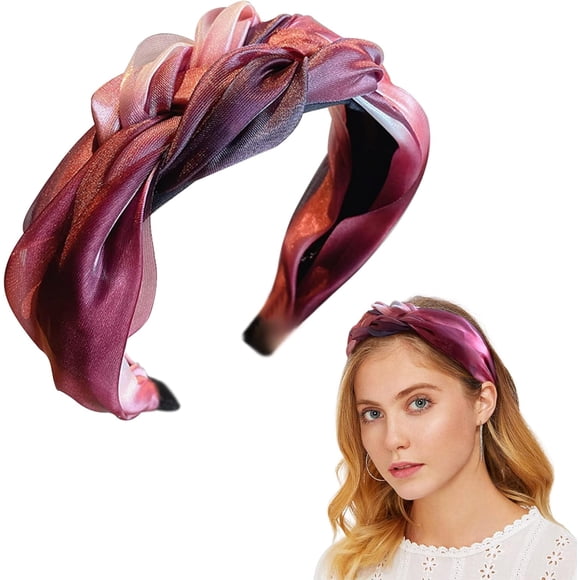 1PC Headbands for Women Wide Braided Headband Fabric Hair Band Elastic Head Wrap Twisted Knot Head Band Hair Accessories for ladies Girls
