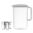 thumbnail image 2 of Fiudx Large Capacity Cold Water Bottle Mug Set Plastic Fridge Water Bottle Summer Drinking Utensils Set, 2 of 6