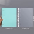 thumbnail image 2 of 4 Hole Binder Learning Supplies A4 Binder D-Type Punch Folder Office Storage File Ring Waterproof Test Paper Data Storage Folder, 2 of 6