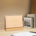 thumbnail image 4 of Meitianfacai 2025 Mini Desk Calendar Mini Standing Calendar 2025 Flip Calendar For Desk 2025 Standing Flip Desktop Calendar Desk Calendar Planner Office Calendar For Home, Khaki, 4 of 6