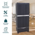 thumbnail image 3 of Sunnydaze Armoire de Rangement Polyvalente avec 3 Tablettes Ajustables et Portes Verrouillables - Charbon - 57,5 Pouces, 3 of 8
