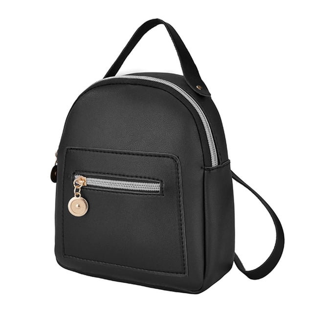 Kcodviy Women Purse Letter Small Backpack Vacuum Commercial Mobile Phone Shoulders Bag Canvas Backpack Messenger Bag