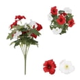 thumbnail image 2 of Fasiaou Artificial Flowers for Outdoors, UV Resistant Fake Realistic Flowers with Plastic Plants Spring Decor, Faux Silk Flowers for Outside Window Box Front Porch Planter Decor,E, 2 of 6