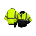 thumbnail image 3 of Pyramex RJ31 Series Class 3 Fleece Bomber Safety Jacket, Lime, Medium, 3 of 3