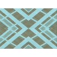 thumbnail image 1 of Ahgly Company Machine Washable Indoor Rectangle Transitional Blue Lagoon Blue Area Rugs, 2' x 4', 1 of 7