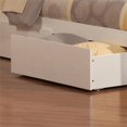 thumbnail image 2 of Madison Lit Plateforme Grand en Bois avec Pied de Lit et Tiroirs de Rangement, Blanc, 2 of 8
