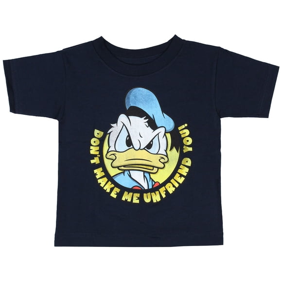 Disney Toddler Boy's Donald Duck Don't Make Me Unfriend You T-Shirt, 3T