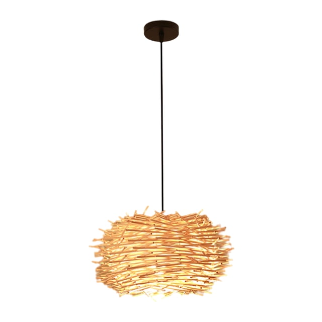 Grass Vine Pendant Light Fixture Restaurant Ceiling Lighting Hanging Lamp Bird Nest