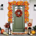 thumbnail image 1 of Chmadoxn Halloween Decorations, Thanksgiving Halloween Artificial Maple Leaf Fall Scenic Decoration Holiday Simulation Maple Leaf Wall Hanging Rattan Plastic Simulation Maple Leaf Rattan, 1 of 6