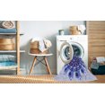 thumbnail image 2 of Ahgly Company Tapis d'Intérieur Lavable en Machine Carré Bleu Royal Transitionnel, 7 Pieds Carré, 2 of 7