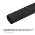 thumbnail image 3 of Unique Bargains Crepe Paper Rolls 7.5ft Long 20 Inch Wide, Black 2 Pack, 3 of 5