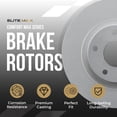 thumbnail image 2 of Max Advanced Brakes - Front Brake Rotor Set for 2001-2006 Chevy Silverado 1500 HD; GMC Sierra 1500 HD, Geomet Coated OE-Style Front Rotors, Daily Upgrade, 2 of 7