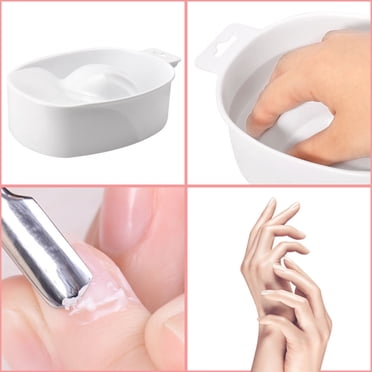 Weiqiqre Outils de Manucure Portatifs Art des Ongles Bol de Trempage Mains Dénudées Spa Bain Trempoir