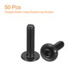 thumbnail image 3 of Unique Bargains Flanged Button Head Socket Cap Screws, 50 Pack M4x16mm 304 Stainless Steel Bolts, 3 of 5