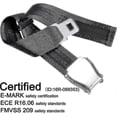 thumbnail image 2 of Aircraft Seat Belt Extender E4 Certified Adjustable 15-81cm Travel Safety Accessory, 2 of 5