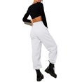 thumbnail image 3 of Innerwin Jogger Pants With Pockets Women Trousers Sports Solid Color Lounge Sweatpants White L, 3 of 4