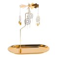 thumbnail image 4 of ziyahi Gold Candle Holder Rotating Tea Light Holder Candleholder Decor H, 4 of 8