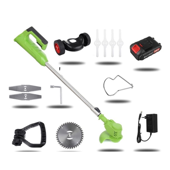 36V Electric Cordless Grass Trimmer 1880W Portable Lawn Mower Adjustable Brush Cutter Weeder Pruning Tool Gardening Machine ,Easy to Use