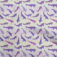 thumbnail image 1 of oneOone Rayon Purple Fabric Asian Japanese Koi Fish With Wave Sewing Material Print Fabric By The Yard 56 Inch Wide, 1 of 4