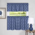 thumbnail image 1 of Achim Ameublement de Maison Colby Fenêtre Rideau de Niveau Paire et Ensemble de Cantonnière, 58 x 36, Bleu, 1 of 2
