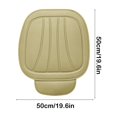 thumbnail image 3 of Beige Universal Leather Auto Seat Cover With Full Surround And Non-Slip Base, 3 of 6