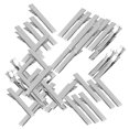 thumbnail image 1 of 50pcs Flat Single Prong Alligator Barrette Hair Clips Blanks Findings 35mm, 1 of 8