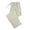 Khaki, variant on Swstbby Womens Casual Pants, Women's Elastic Linen Casual Cropped Pants Solid Color Trousers Black XL