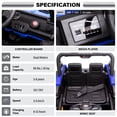 thumbnail image 4 of VOLTZ TOYS Jeep with Angry Face Grill 12V Kids Ride On Car Toy with Open Doors, Realistic Lights and Remote Control - Blue, 4 of 6