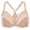 Cappuccino, variant on MELENECA Female Racerback Front Closure Unlined Underwire Bra for Women Black 34E