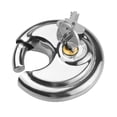 thumbnail image 3 of Vaidha Stainless Steel Round Cake Lock Warehouse Door Lock Chain Lock All Copper Heart Padlock, 3 of 6