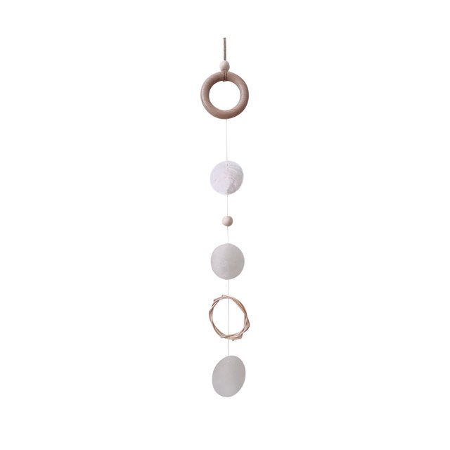 jinwen Shell Wind Chimes Handmade Cute Baby Crib Hanging Toy for Backyard Lawn Yard A A