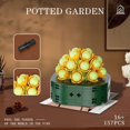 thumbnail image 5 of Potted Garden Orange Flowers Botanical Collection Set, 157 Pieces Modular Buildings, Decorative Home Office Creative Construction Toy Gifts for Adult Kid, 5 of 5