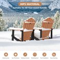 thumbnail image 4 of Gymax 2Pcs Oversized Adirondack Chair Lounge Adirondack Chair w/Adjustable Cup Holder Natural, 4 of 9