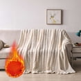 thumbnail image 1 of Tyidzon Throw Blanket Solid Colour Flannel Rabbits Hair Blanket Nap Cover Blanket Heavy Sofa Blanket Velvet Blanket, 1 of 8