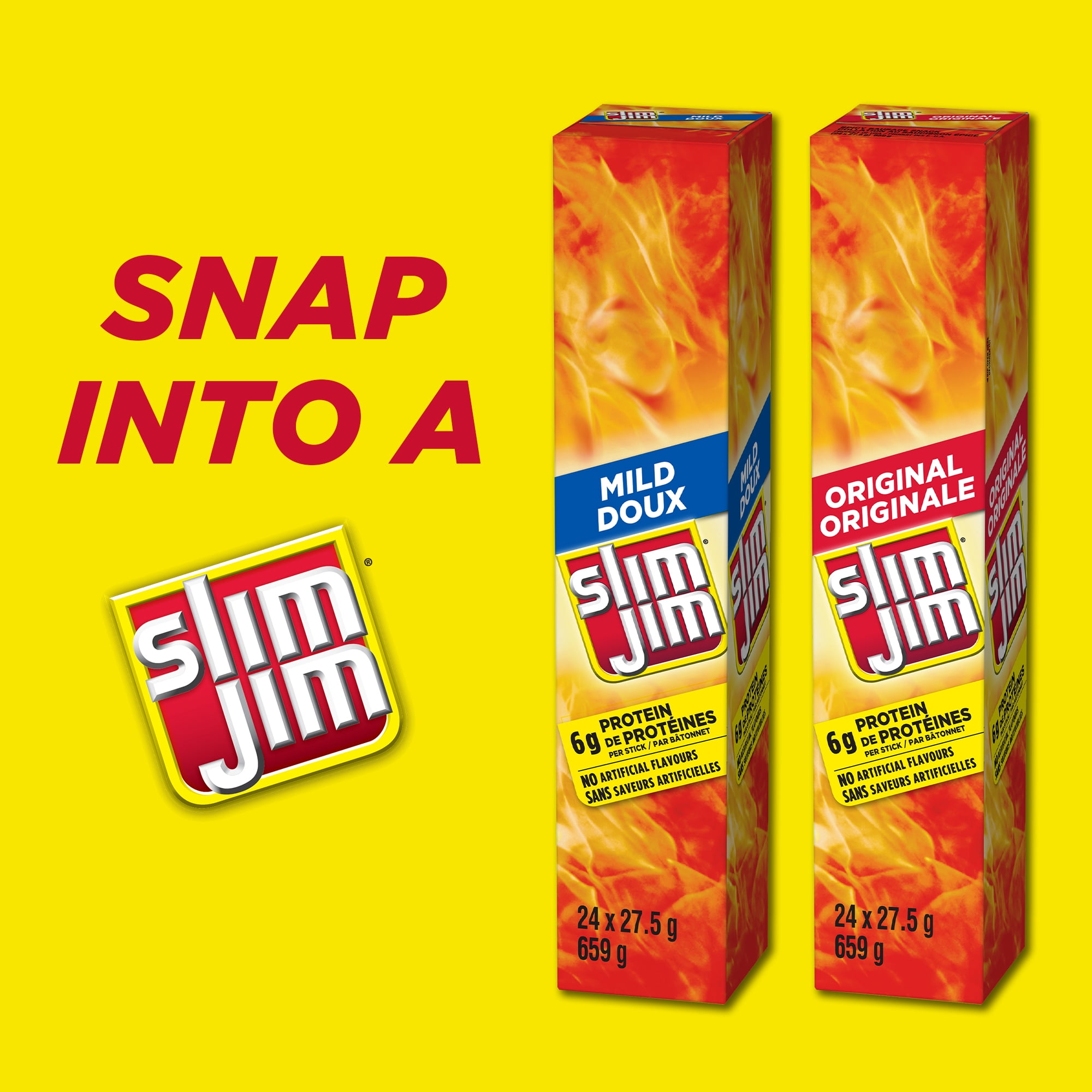 Slim Jim Sausage Protein Snack, Giant Slim® Original, 27.5 Grams