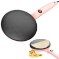 thumbnail image 2 of Electric Crepe Maker, Ongmies 8-Inch Automatic Crepe Maker with Non-Stick Surface - Handheld Portable Pancake Griddle, Christmas Kitchenware, 2 of 9