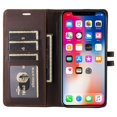 thumbnail image 4 of Étui Portefeuille Premium pour iPhone 17 Pro Max avec Fentes pour Cartes et Support, Étui à Rabat Brun, 4 of 7