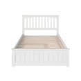thumbnail image 3 of Pemberly Row Farmhouse Solid Wood Full Trundle Platform Bed in White, 3 of 7