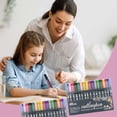 thumbnail image 4 of Double Line Outline Marker Pens Set, Metallic Ink for Highlighting on Glass, Ceramic, or Paper, 8ml Capacity, Vibrant Glitter Colors, 4 of 7