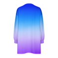 thumbnail image 5 of RXIRUCGD Chandail Ample à Col Rond pour Femmes, Imprimé, Manches Longues, Tunique, Violet, Taille : S, 5 of 5