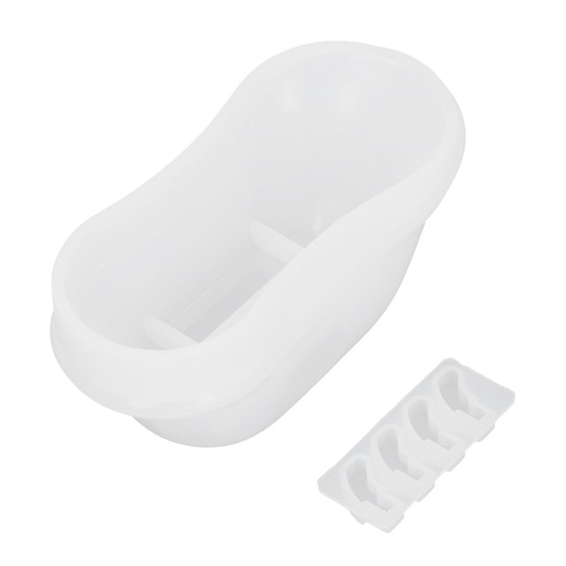 Bathtub Resin Molds, Easy Demoulding Bathtub Storage Resin Molds Silicone Material For Storage Keychain