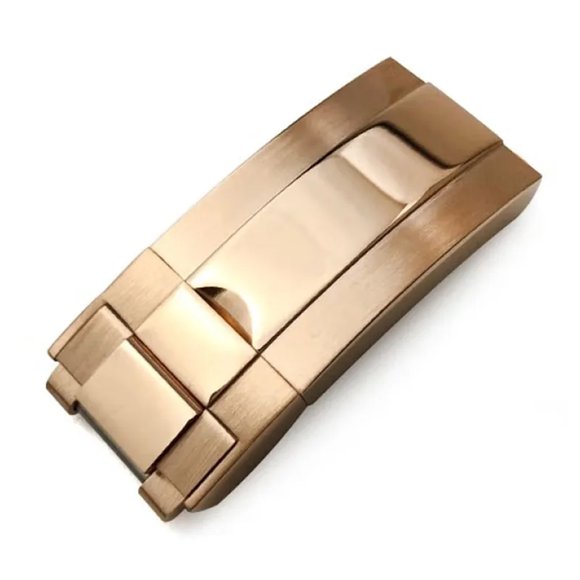 WANGQ 9x9mm Watch Band Clasp Fit For Rolex DAYTONA SUBMARINER GMT Yacht-Master Stainless Steel Fine-tuning Pull Button Watch Buckle 9x16mm